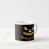 Trick or Treat with Pumpkin Face Espressotasse (Vorderseite Rechts)