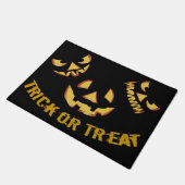 Trick or Treat with Pumpkin Face Fußmatte (Schrägansicht)