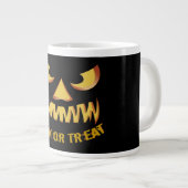 Trick or Treat with Pumpkin Face Jumbo-Tasse (Vorderseite Rechts)