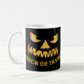 Trick or Treat with Pumpkin Face Kaffeetasse (Links)