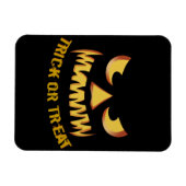 Trick or Treat with Pumpkin Face Magnet (Horizontal)