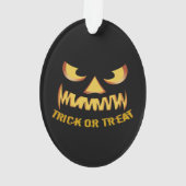 Trick or Treat with Pumpkin Face Ornament (Rückseite)