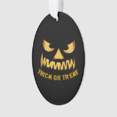 Trick or Treat with Pumpkin Face Ornament (Vorderseite)