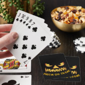 Trick or Treat with Pumpkin Face Spielkarten (In Situ)