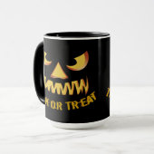 Trick or Treat with Pumpkin Face Tasse (Vorderseite Links)