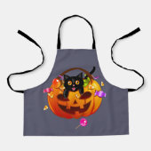 Trick-or-Treating Halloween-Party Cat Schürze (Vorderseite)