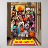 Trick-or-Treating Hunde Poster (Vorne)