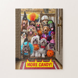 Trick-or-Treating Hunde Puzzle