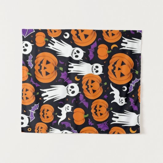 Trick-or-Treating Wandteppich (Vorderseite (Horizontal))