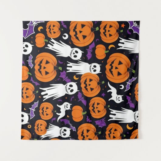 Trick-or-Treating Wandteppich (Vorderseite (Horizontal))