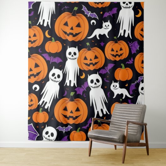 Trick-or-Treating Wandteppich (Beispiel)