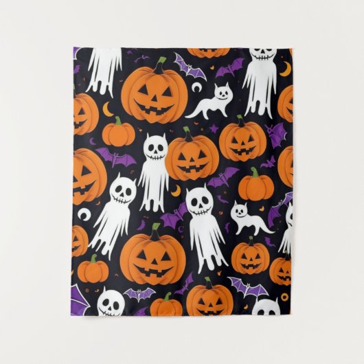 Trick-or-Treating Wandteppich (Vorderseite)