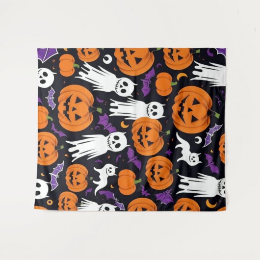 Trick-or-Treating Wandteppich (Vorderseite (Horizontal))