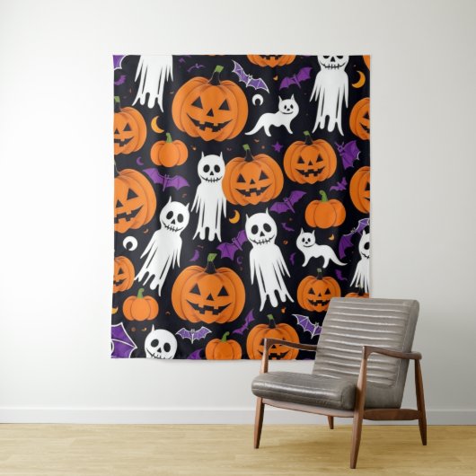 Trick-or-Treating Wandteppich (Beispiel)