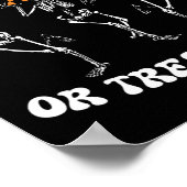 Trick or Treatment Physical Therapy Skeleton Pt Ha Poster (Ecke)
