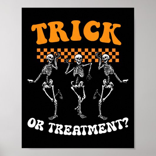 Trick or Treatment Physical Therapy Skeleton Pt Ha Poster (Vorne)