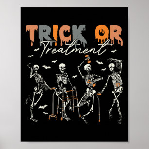 Trick Or Treatment Pt Physiotherapeut Therapeut H Poster