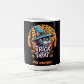 Trick or Tree Cat - Creepy Crawlies Orange Black Kaffeetasse (Mittel)