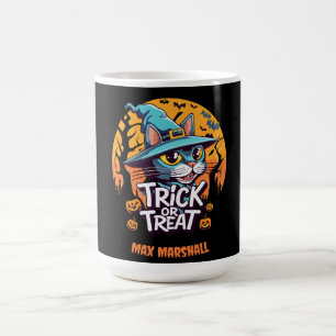 Trick or Tree Cat - Creepy Crawlies Orange Black Kaffeetasse