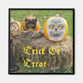 Trick or Tree Eerie Pumpkins on Haystack Magnet