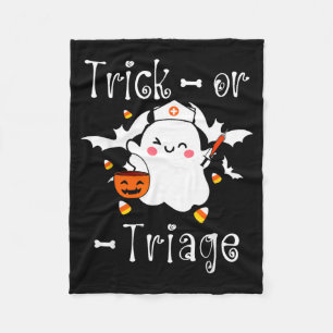 Trick Or Triage Triage Krankenschwester Geist Hall Fleecedecke