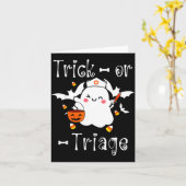 Trick Or Triage Triage-Krankenschwester Geist Hall Karte (Gelbe Blume)