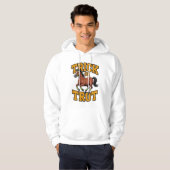 Trick or Trot Horse Design for Equestrian Fans Hoodie (Vorne ganz)