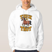 Trick or Trot Horse Design for Equestrian Fans Hoodie (Vorderseite)