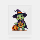 Trick-or-Turtle Acrylschild (Vorderseite)