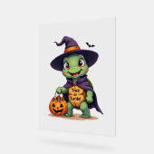Trick-or-Turtle Acrylschild (Winkel)