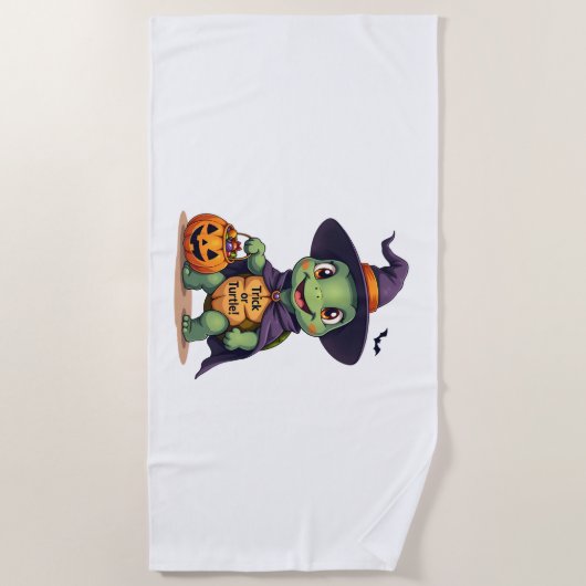Trick-or-Turtle Strandtuch (Vorderseite)