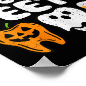 Trick or zange Halloween Funny Dental Dentist Men Poster (Ecke)