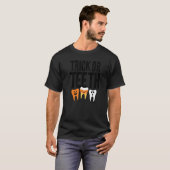 Trick or zeth Candy Corn Dentist Boys Girls T-Shirt (Vorne ganz)