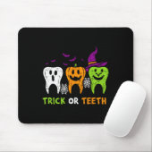 Trick or zeth Funny Dental Squad Halloween Dentis Mousepad (Mit Mouse)