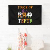 Trick or zeth Halloween Leckerei Zahnarzt Banner (Insitu)
