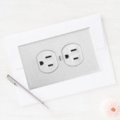 Trick Outlet Rechteckiger Aufkleber (Umschlag)