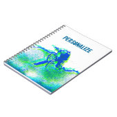 Trick-Pop-Kunst des Freistil-BMX Notizblock (Linke Seite)