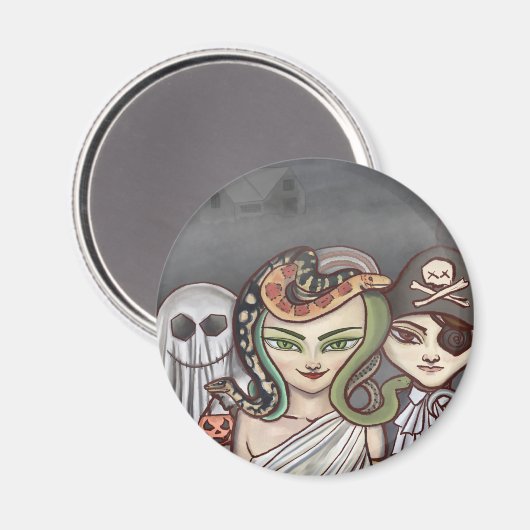 Trick R' Leckerei Magnet (Vorderseite/Rückseite)