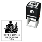 Trick r Treaters Silhouette Happy Halloween Wünsch Permastempel (Beispiel)