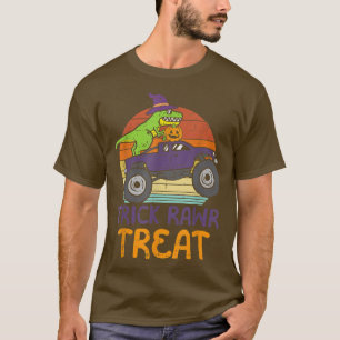 Trick Rawr Leckerei Dinosaur Monster Truck Hallowe T-Shirt