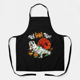 Trick Rawr Leckerei Halloween Dinosaur T Rex Pumpk Schürze