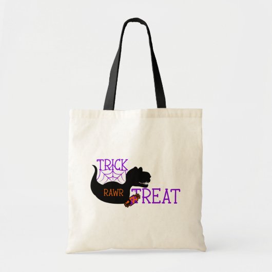 Trick Rawr Leckerei Halloween Dinosaur Tote Bag Tragetasche (Vorne)