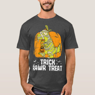 Trick Rawr Leckerei Halloween Kostume Pumpkin Dino T-Shirt