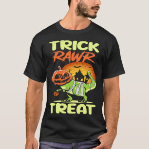 Trick Rawr Leckerei Halloween Rex Dinosaur Ghost B T-Shirt