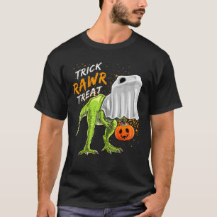 Trick Rawr Leckerei Halloween T Rex Dinosaur Ghost T-Shirt