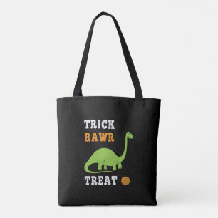 Trick Rawr Leckerei Niedlich Halloween Brontosauru Tasche