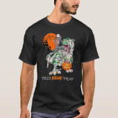 Trick Rawr Leckerei Skeleton Riding Dinosaur Rex H T-Shirt (Vorderseite)
