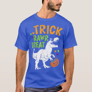 Trick Rawr Leckerei T Rex Dinosaur Pumpkin Basket  T-Shirt