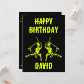 Trick Scooter Rider Birthday Karte (Vorderseite/Rückseite Beispiel)