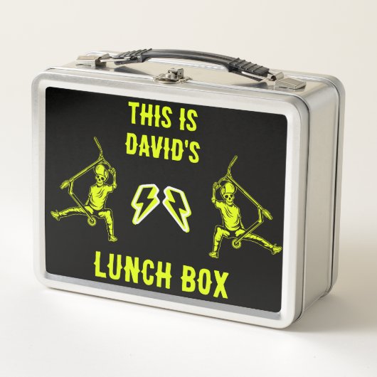 Trick Scooter Rider Metall Brotdose (Vorderseite)